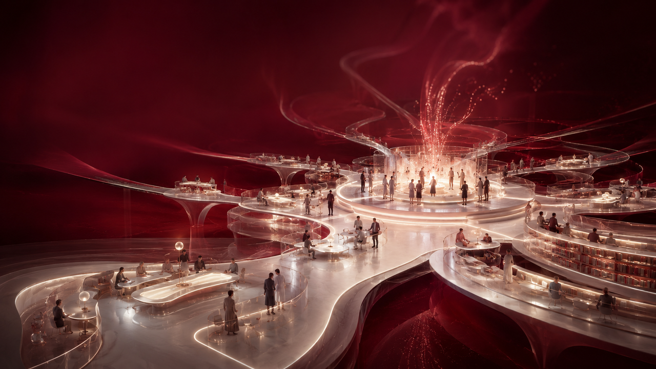 A distributed research community gathers around shared purpose.